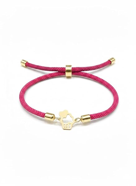 Salia Gold Paris Bracelet – or 18 Carats – 0.26 gr – décoration de cupcake avec cœur – Valeur refuge – Idée cadeau – poinçon 750 – Certificat d’authenticité