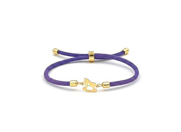 Salia Gold Paris Bracelet – or 18 Carats – 0.28 gr – cheval à bascule – Valeur refuge – Idée cadeau – poinçon 750 – Certificat d’authenticité