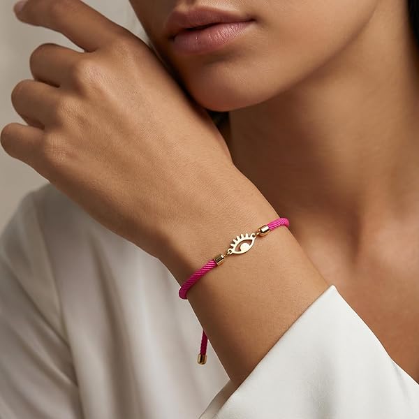 Salia Gold Paris Bracelet – or 18 Carats – 0.29 gr – motif œil – Valeur refuge – Idée cadeau – poinçon 750 – Certificat d’authenticité - Image 3