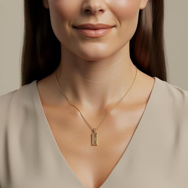 Salia Gold Paris Collier – or 18 Carats – 2.76 gr – médaille gravée MOM – Valeur refuge – Idée cadeau – poinçon 750 – Certificat d’authenticité - Image 3