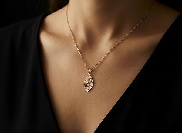 Salia Gold Paris Collier – or 18 Carats – 2.87 gr – design géométrique – Valeur refuge – Idée cadeau – poinçon 750 – Certificat d’authenticité - Image 3