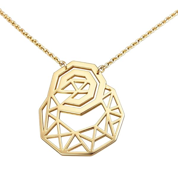 Salia Gold Paris Collier – or 18 Carats – 3.130 gr – Diamant Géométrique Éclaté – Valeur refuge – Idée cadeau – poinçon 750 – Certificat d’authenticité