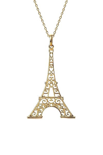 Salia Gold Paris Pendentif – or 18 Carats – 0.89 gr – symbole de la Tour Eiffel – Valeur refuge – Idée cadeau – poinçon 750 – Certificat d’authenticité