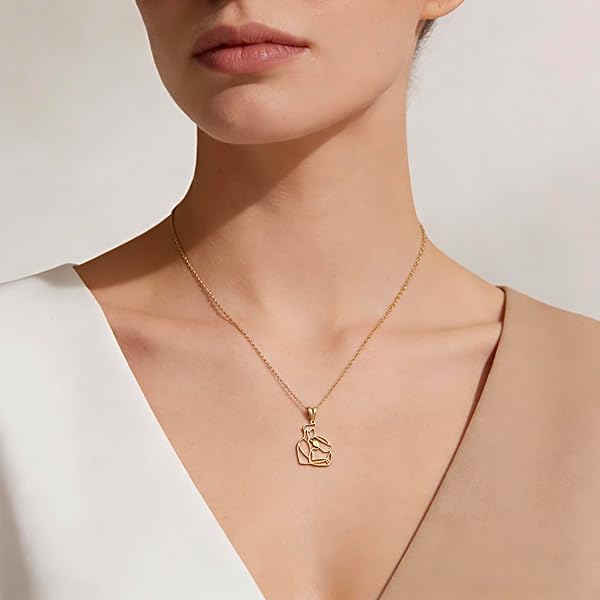 Salia Gold Paris Pendentif – or 18 Carats – 0.92 gr – design amour – Valeur refuge – Idée cadeau – poinçon 750 – Certificat d’authenticité - Image 3
