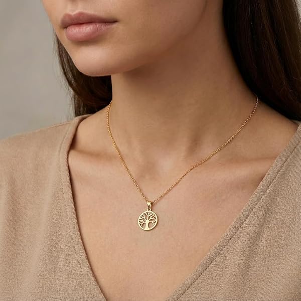 Salia Gold Paris Pendentif – or 18 Carats – 1.49 gr – arbre de vie – Valeur refuge – Idée cadeau – poinçon 750 – Certificat d’authenticité - Image 3
