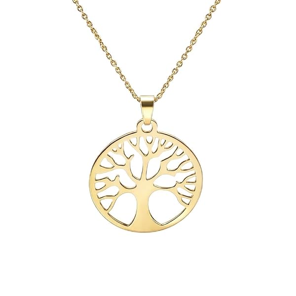 Salia Gold Paris Pendentif – or 18 Carats – 1.49 gr – arbre de vie – Valeur refuge – Idée cadeau – poinçon 750 – Certificat d’authenticité