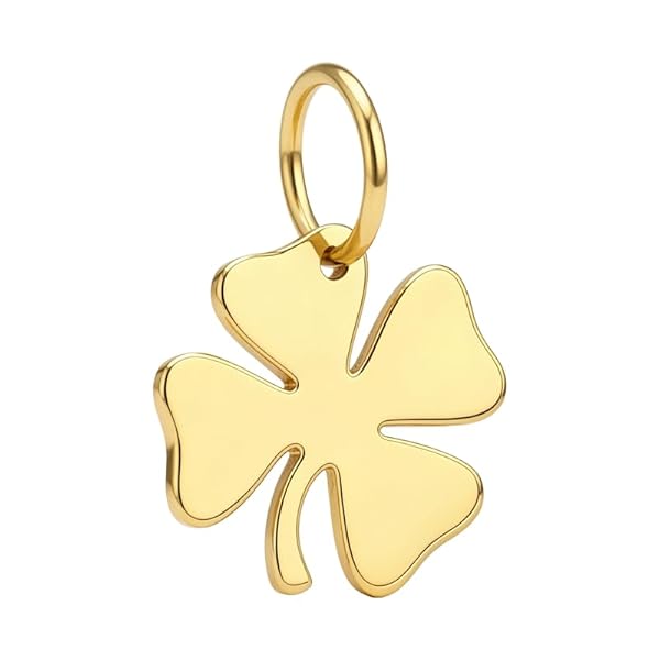 Salia Gold Paris Pendentif – or 18 carats – 0.32 gr – Trèfle délicat et élégant – Valeur refuge – Idée cadeau – poinçon 750 – Certificat d’authenticité