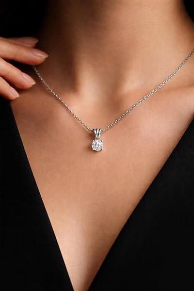 Salia Gold Paris Pendentif – or blanc 18 Carats – 1.53 gr – design circulaire en pierre émaillée – Valeur refuge – Idée cadeau – poinçon 750 – Certificat d’authenticité - Image 3