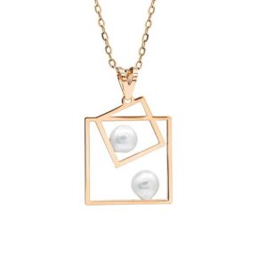 Pendentif or jaune 18 carats 0.68g – Design floral pavé de pierres blanches étincelantes – Élégance artisanale – Salia Gold Paris